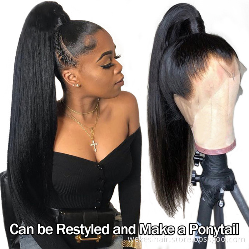 Human Hair Lace Front Wig Factory Price 13*4 Wholesale Cuticle Aligned Unprocessed 4*4 Brazilian Hair Water Wave Kinky Curly